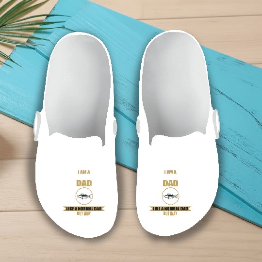 Walleye Fishing Dad For Men Slip On Clogs
