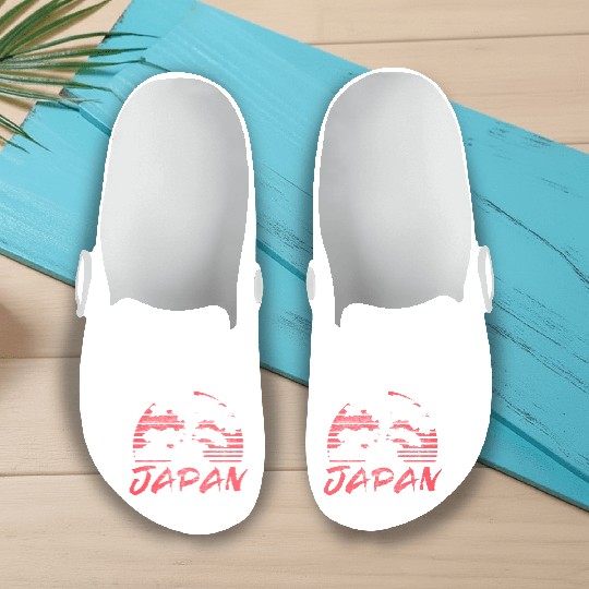 Japan Cherry Blossom Country Slip On Clogs