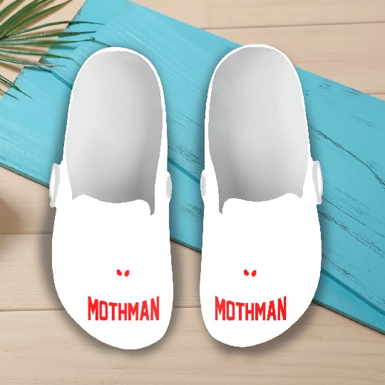 Folklore Monsters Cryptid Goth Mothman Slip On Clogs