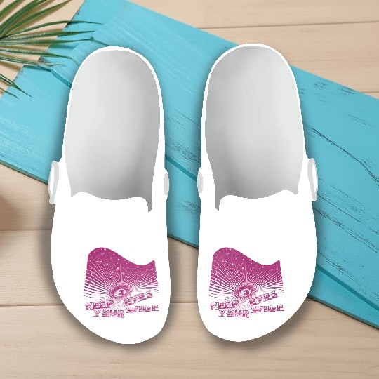 Eyes Wide Winter Storm Deep In Pink Slip On Clogs