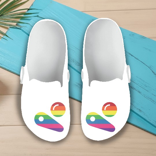 Pinball LGBT Player Slip On Clogs