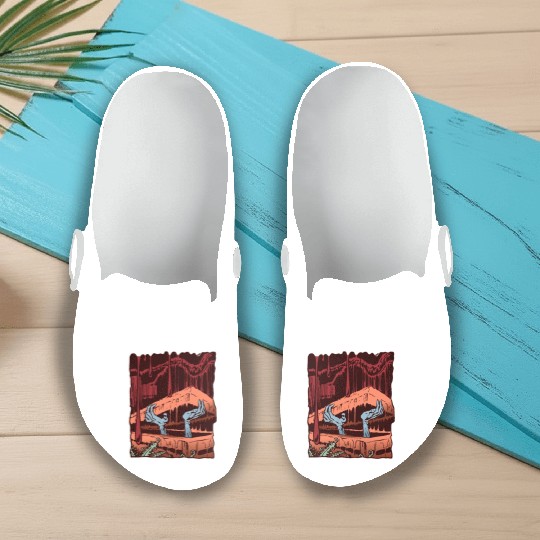 Zombie Coffin Slip On Clogs
