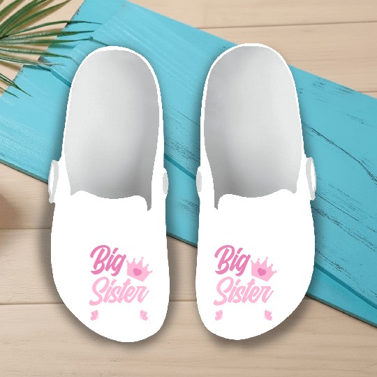 Again Sister Pregnancy Announcement Slip On Clogs