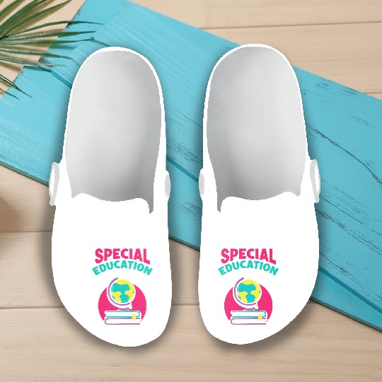 Special Education Teacher Sped Awareness Cute Slip On Clogs