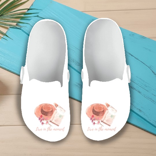 Live in the moment Slip On Clogs
