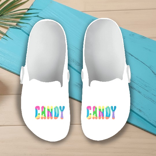 Funny Candy Security Halloween Gifts Slip On Clogs
