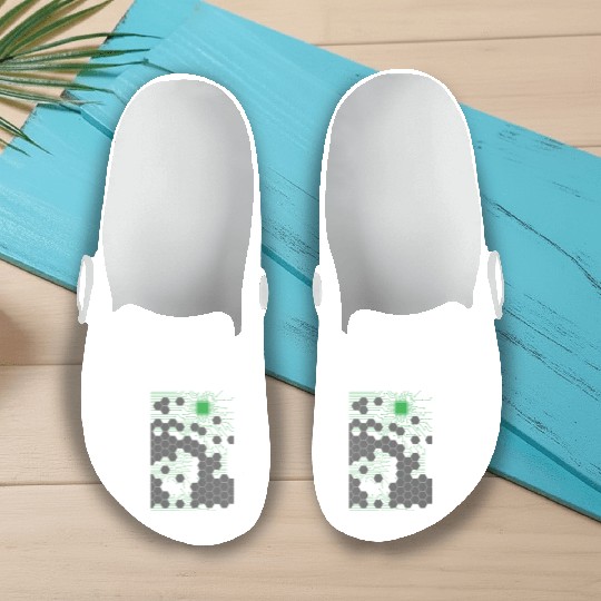 Computer Science Circuit Board Slip On Clogs