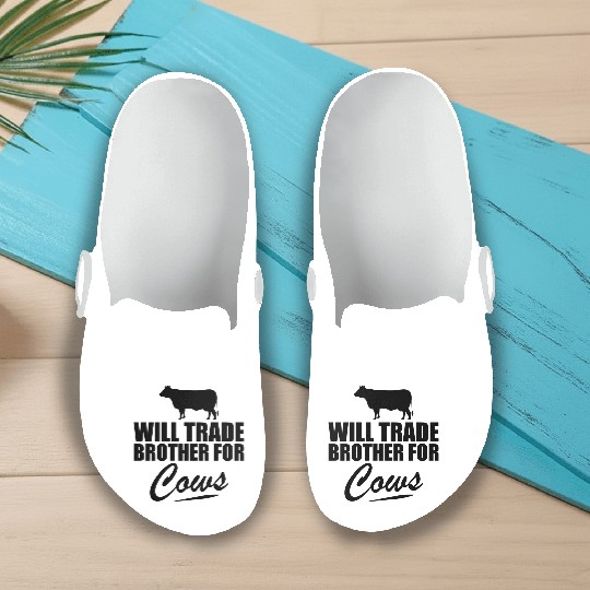 Cow - Will trade brother for cows b Slip On Clogs