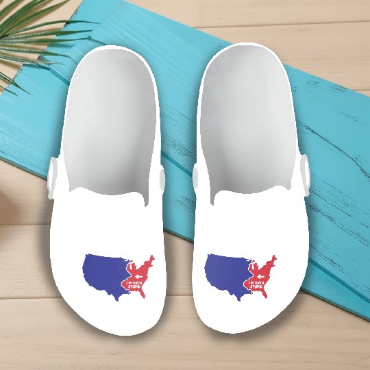 New Jersey US Design for patriotic New Jerseyans Slip On Clogs