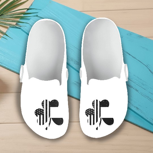 Irish American Flag Slip On Clogs
