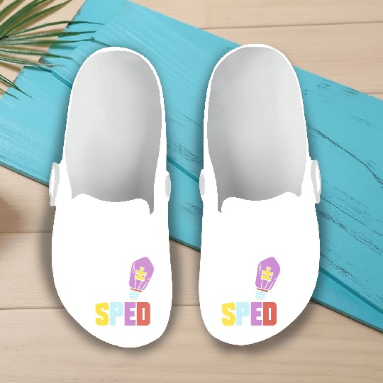Team Sped Special Education Teacher Awareness Slip On Clogs
