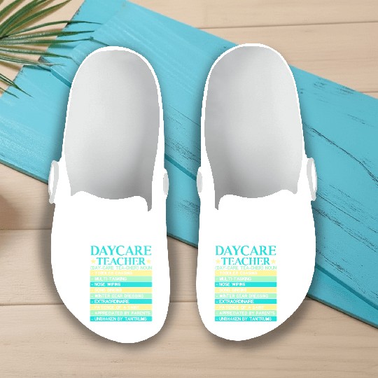 Daycare Teacher Childcare Educator Director Slip On Clogs