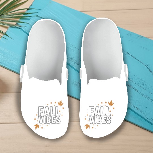 Halloween Theme Fall Vibes Coffee Lover Mug Gift, Slip On Clogs