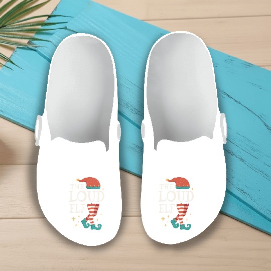 Loud Elf December Love Elf Christmas Slip On Clogs