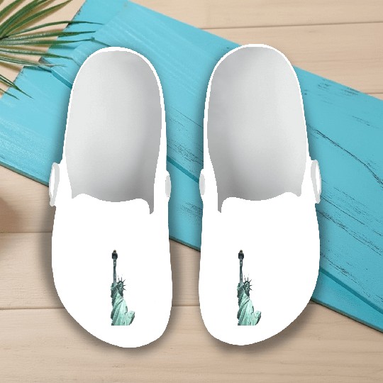 statue of liberty Slip On Clogs