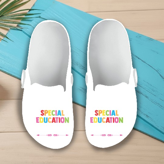 Special Education Teacher Cute Sped Awareness Slip On Clogs