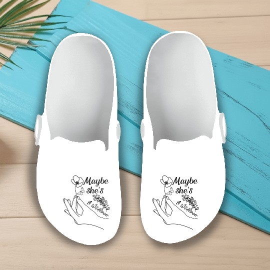 Maybe She s a Wildflower Cute Wildflower Slip On Clogs
