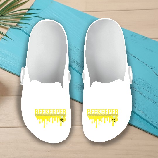 Bee Keeper Beekeeper, Funny Bee Hive Honey Lover Slip On Clogs