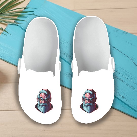 Grumpy Santa Slip On Clogs