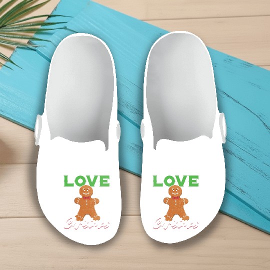 Gingerbread Xmas Lover Slip On Clogs