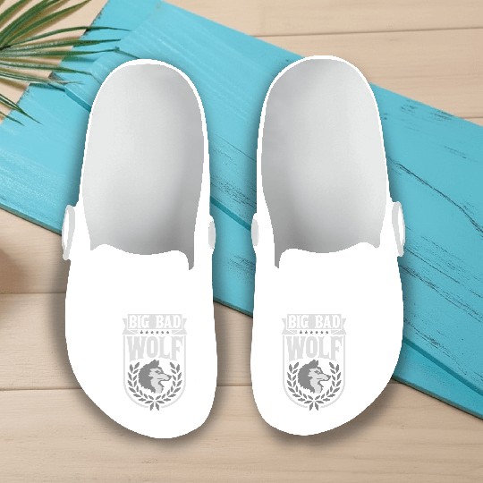 big bad wolf quote Slip On Clogs