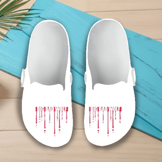 big bad wolf quote Slip On Clogs