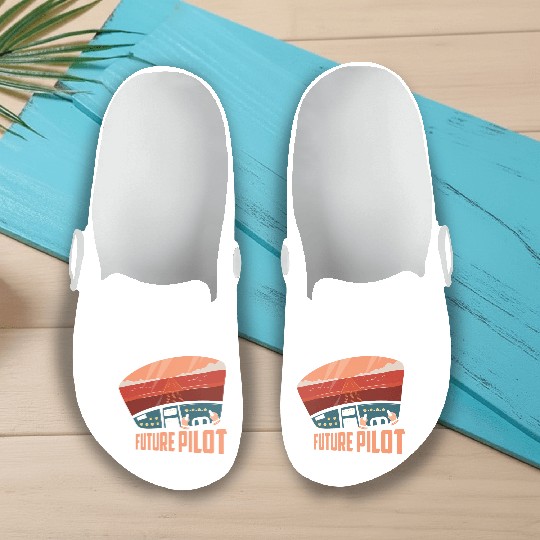Future Pilot Airline Fly Aviation Slip On Clogs