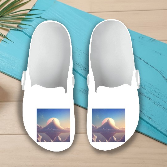 Mashup Cotton Candy Planet & The Lonely Mountain Slip On Clogs