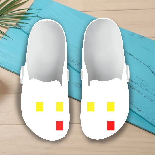 Soccer Yellow Red Card Gift for Soccer Referee Slip On Clogs