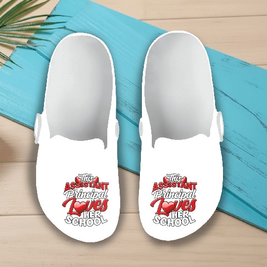 Assistant Principal Back School Teacher Principal Slip On Clogs