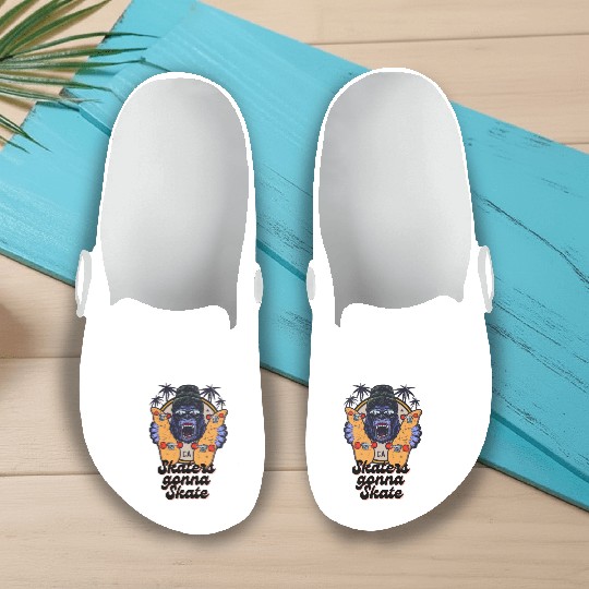 Skaters Gonna Skate | Skateboard Lover Slip On Clogs