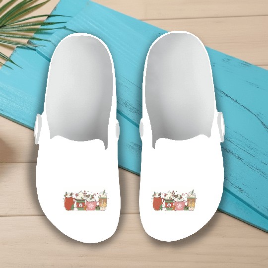 Christmas Hot Chocolate Peppermint Mocha Slip On Clogs