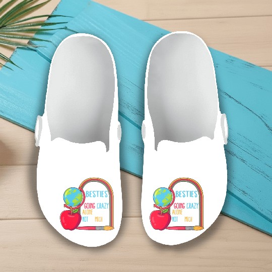 School Secretary Besties Funny Slip On Clogs, Back To