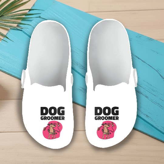 Dog Groomer Canine Grooming Hygiene Slip On Clogs