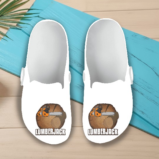chainsaw Lumberjack Slip On Clogs