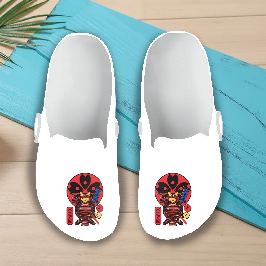 Samurai Cat Slip On Clogs
