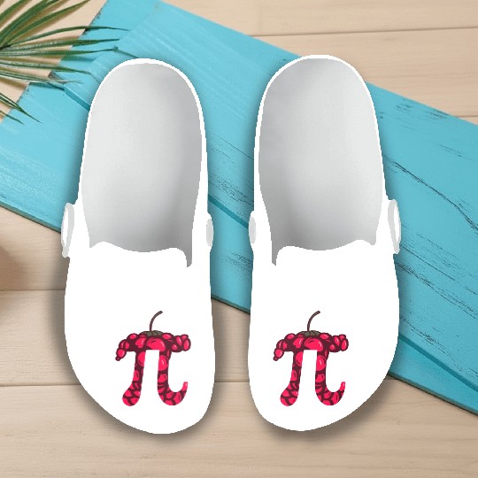Raspberry Cake - Funny Pi Day Math Teacher Slip On Clogs