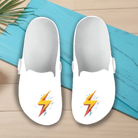 lightning bolt Slip On Clogs