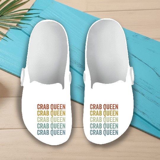 Crab Queen Crab Lover Women Slip On Clogs