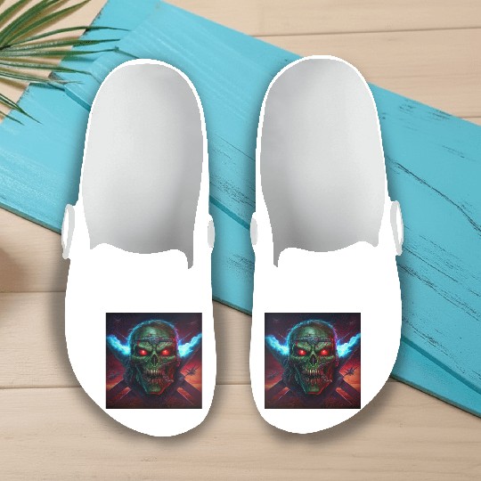 ZOMBIE IRON MAIDEN (version 14) Slip On Clogs