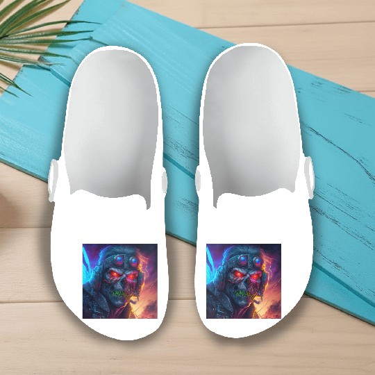 ZOMBIE IRON MAIDEN (version 9) Slip On Clogs
