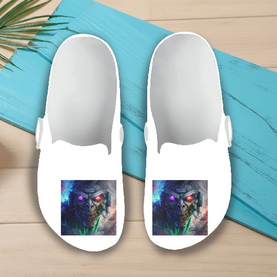 ZOMBIE IRON MAIDEN (version 12) Slip On Clogs
