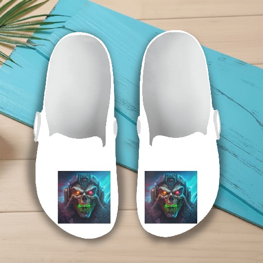 ZOMBIE IRON MAIDEN (version 8) Slip On Clogs