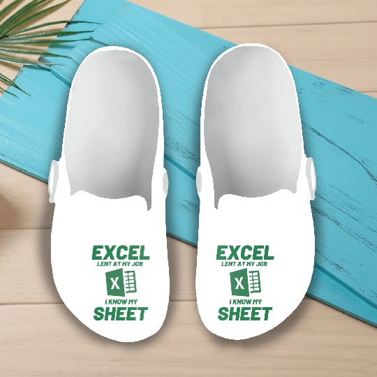 Excel-lent at My Job Funny Accountant Data Analyst Slip On Clogs