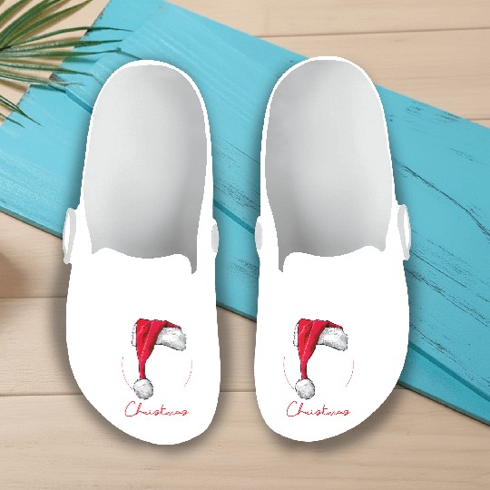 Santa Great Dane Dog Christmas Wilsigns Slip On Clogs