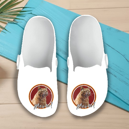 Meow Cat Slip On Clogs