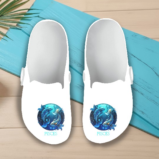 Embrace Your Pisces Identity: Pisces Pride Zodiac Slip On Clogs
