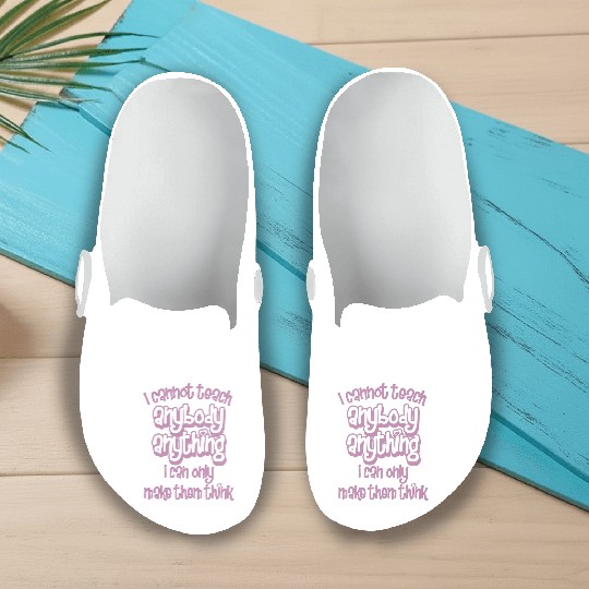 Teacher School Funny Student Education Teaching Slip On Clogs