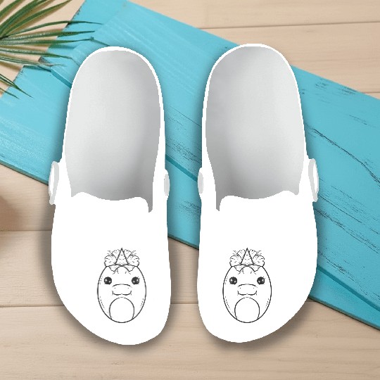 Unicorn Easter Egg As Color In Easter Slip On Clogs