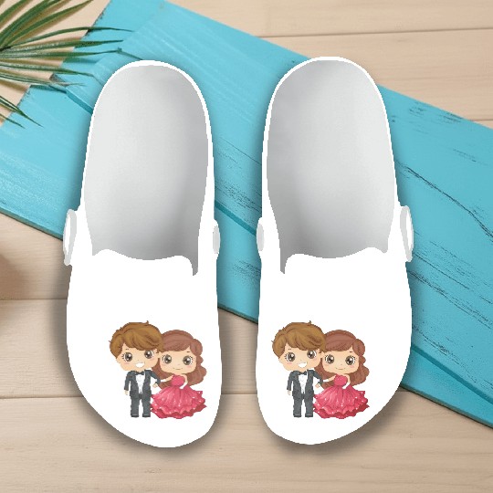 The groom and the bride Slip On Clogs